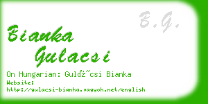 bianka gulacsi business card